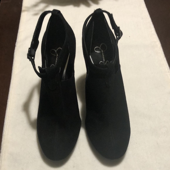 Jessica Simpson Black Suede Ankle Strap boot/shoe - Picture 5 of 7